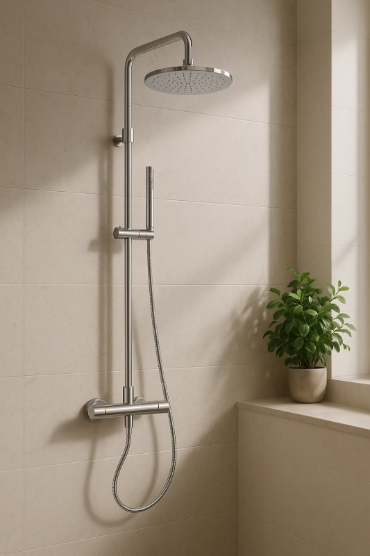 MURO TUA Combinazione doccia con soffione a pioggia cromato M1.B11.CR